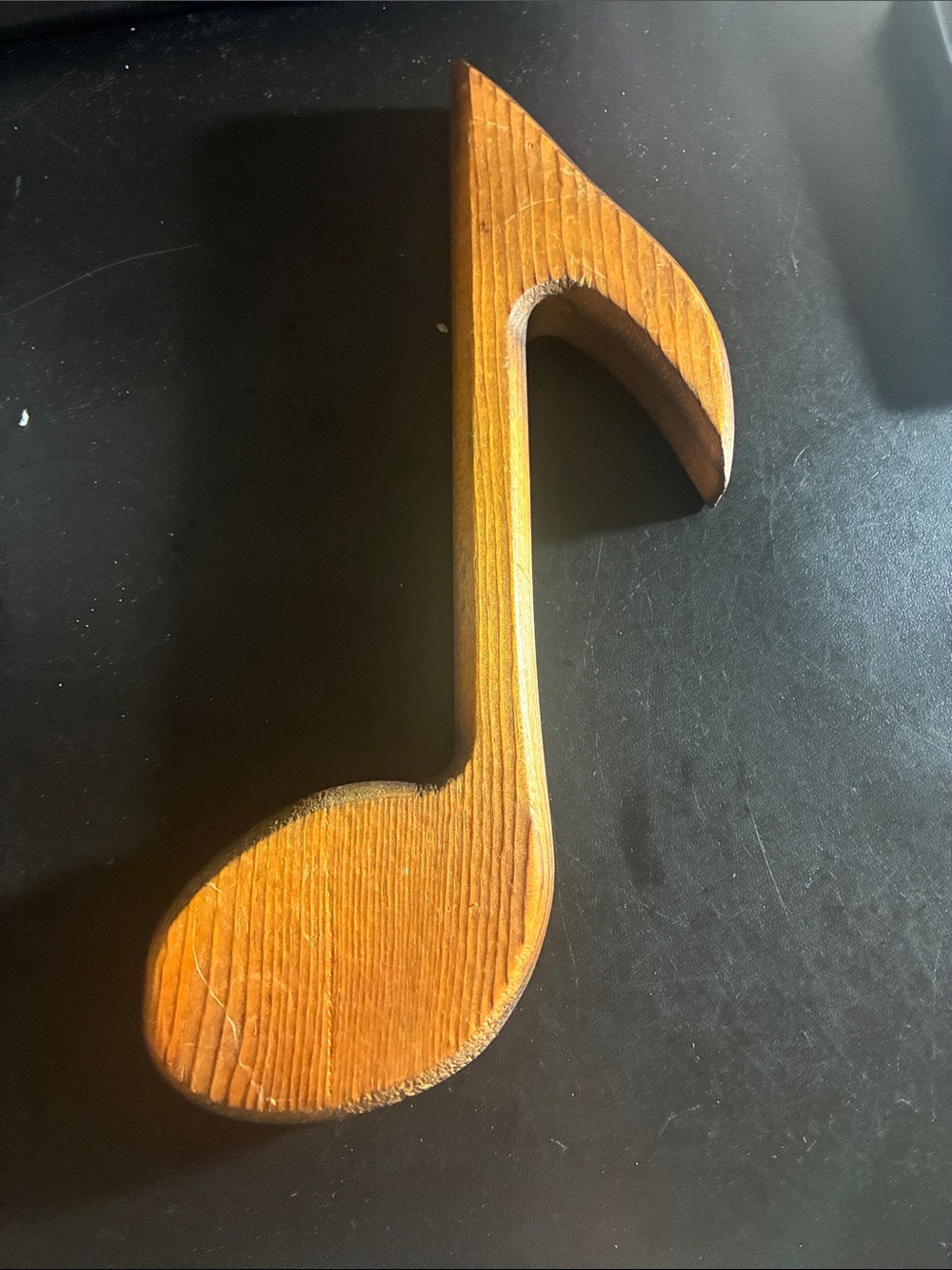 Wooden musical note wall plaque